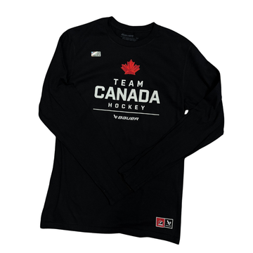 Adult Hockey Canada Long Sleeve Tee | Bauer — Stacked Black