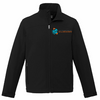 DE LA DÉCOUVERTE CX2 LIGHTWEIGHT SOFTSHELL MEN'S JACKET WITH EMBROIDERED LEFT CHEST LOGO