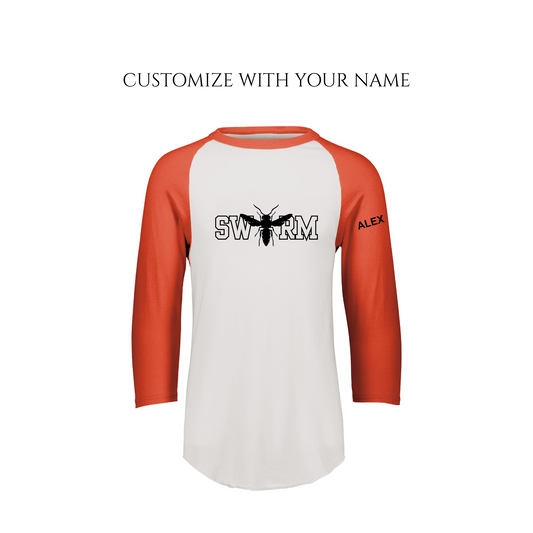 Summerside Baseball 3/4 Sleeve Tee - Momentec 4420 | SWARM Full Front Heat Press
