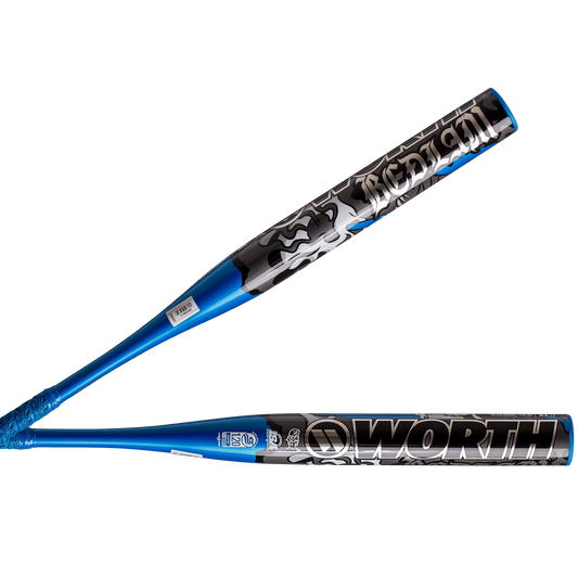 Worth Bedlam Phil Matte Signature Model USSSA Blue 1PC 12.75” Slowpitch Bat (2025)