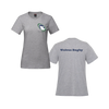 Wolves Rugby Women's Cotton T-Shirt | CX2 Parkour - Left Chest Heat Press & Wolves Rugby on the Back