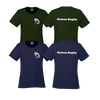 Wolves Rugby Women's Dryfit T-Shirt | CX2 Coast - Left Chest Heat Press & Wolves Rugby on the Back