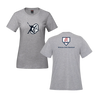 Girls OLLB Women's Cotton T-Shirt | CX2 Parkour - Full Front & Base Logo behind the Neck + "Orléans Girls Baseball" Underneath
