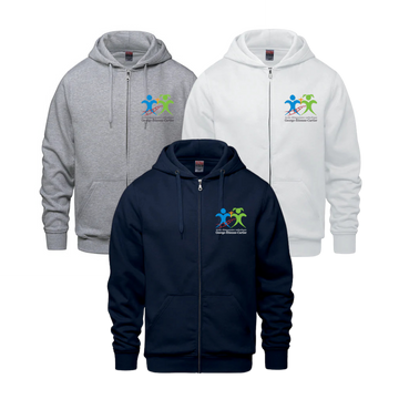 École élémentaire catholique George-Étienne-Cartier Coton Ouaté avec Fermeture Éclair | CX2 Surfer - Petit Logo Imprimé