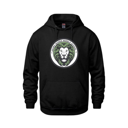 HENRY MUNRO VAULT HOODIE WITH FULL FRONT HEAT PRESS LOGO