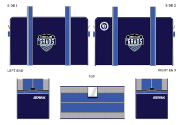 CUMBERLAND GRADS EQUIPMENT BAG-TEEN (31L X 18H X 15W) WITH EMBROIDERED GRADS LOGO