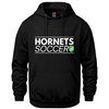 HORNETS VAULT PULLOVER HOODED SWEATSHIRT WITH FULL FRONT HEAT PRESSED LOGO