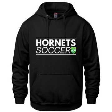 HORNETS VAULT PULLOVER HOODED SWEATSHIRT WITH FULL FRONT HEAT PRESSED LOGO