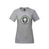 HENRY MUNRO PARKOUR COTTON TSHIRT WITH FULL FRONT HEAT PRESS LOGO WOMEN