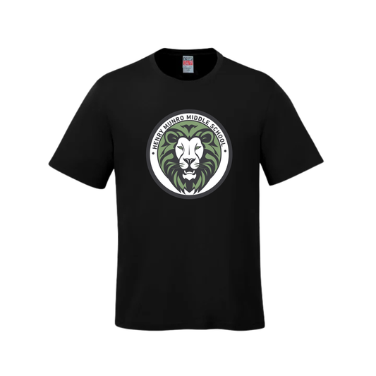 HENRY MUNRO PARKOUR COTTON TSHIRT WITH FULL FRONT HEAT PRESS LOGO YOUTH AND MEN