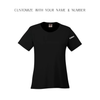 Saint Joseph Women's Short Sleeve Dryfit Shirt | ATC - Full Front Heat Press Logo
