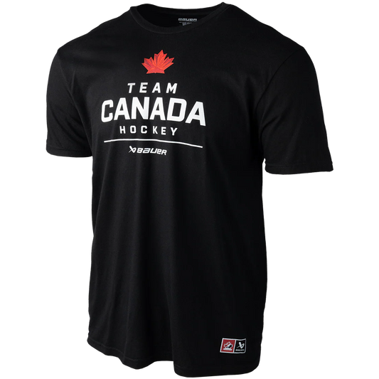 BAUER TEAM CANADA SHORT SLEEVES TEE STACKED BLACK ADULT