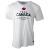 BAUER TEAM CANADA SHORT SLEEVES TEE STACKED WHITE ADULT