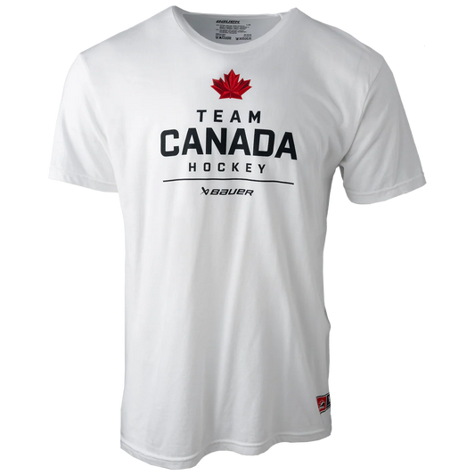 BAUER TEAM CANADA SHORT SLEEVES TEE STACKED WHITE ADULT