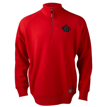 TEAM CANADA 1/4 ZIP INTENSITY TOP RED