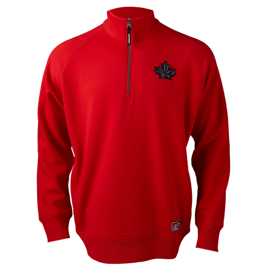 TEAM CANADA 1/4 ZIP INTENSITY TOP RED