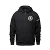 HENRY MUNRO STAFF SURFER FULL ZIP UP HOODIE WITH LEFT CHEST EMBROIDERED LOGO AND "STAFF" ON SLEEVE